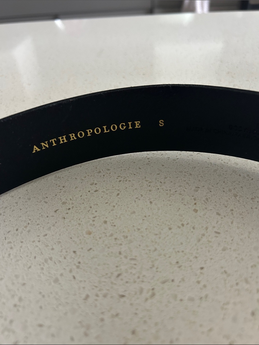 Anthropologie Black Leather Belt - Picture 2 of 5